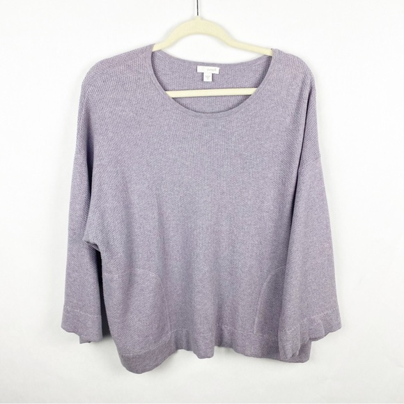 J. Jill Pure Jill Kimono Sweater Size XS Relax Boxy Fit Cashmere Cotton Blend - Picture 1 of 6